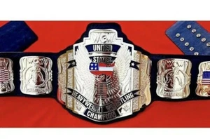 US WRESTLING CHAMPIONSHIP BELT US HEAVYWEIGHT WRESTLING CHAMPIONSHIP BELT - Picture 1 of 5