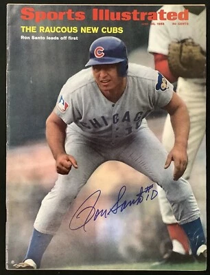 Ron Santo Signed Sports Illustrated 6/30/69 No Label Chicago Cubs Auto HOF JSA - Image 1 of 4