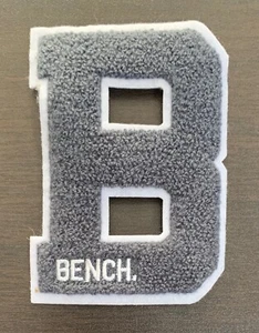 Large 4.75" X 3.5" Letter B BENCH Embroidered Sew On Patch - Picture 1 of 3