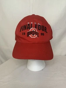Ohio State Buckeyes 1999 NCAA FINAL FOUR Red Headmasters Hat OSU - Picture 1 of 8