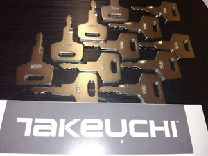 Schlüssel Ersatzschlüssel Takeuchi H806 Minibagger Baumaschinen 016 216 219 125 - Bild 1 von 2