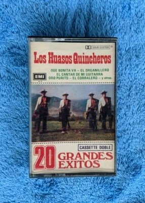 LOS HUASOS QUINCHEROS 20 Grandes Exitos Cassette Tape Chilian Folk Music - Image 1 of 3