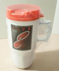Dale Earnhardt Club E Fan Club Coffee Travel Mug Vintage NIP - Picture 1 of 3