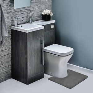 Memory Foam Contour Bathroom Toilet Mat Rug - Soft Anti Fatigue and Absorbent