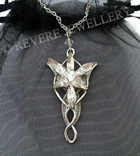 Premium Silver Arwen EVENSTAR Necklace Lord of the Rings Pendant Hobbit LOTR Bag