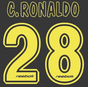 Sporting Lisbon Ronaldo Nameset Shirt Soccer Number Letter Heat Print Football A - Picture 1 of 1