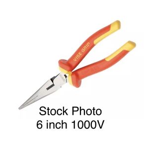IRWIN Vise-Grip 6 Inch Insulated Long Nose Pliers Cutters VDE 1000V 1864072