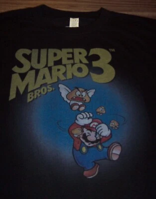 Camiseta ESTILO VINTAGE SUPER MARIO BROS. 3 NES Nintendo Grande y Alta 4XL Años 80 Foto 1 de 3