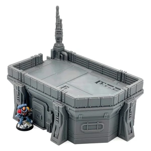 Gothic Sci-Fi Cryolab Außenposten Gebäude 28mm Wargaming Gelände Tabletop Landschaft - Bild 1 von 2
