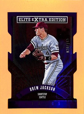 2015 Panini Elite Extra Edition Blue Die Cut #178 Drew Jackson Mariners #/100 - Image 1 of 2