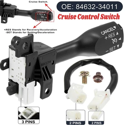 Cruise Control Switch For Toyota Camry Corolla Tundra RAV4 LEXUS 84632-34017 - Image 1 of 4