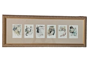 Vintage Reinthal & Newman Pubs. New York Prints "THE WEDDING" Mated & Framed EX - Picture 1 of 12