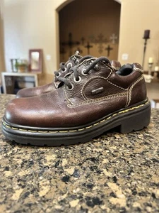 VINTAGE Y2K DR DOC MARTEN #9272 BROWN CHUNKY OXFORD SHOES SZ WOMEN’S 6 - Picture 1 of 8