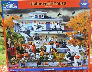 100% komp. 2023 WHITE MOUNTAIN 1000-TEILIGES PUZZLE - IM HALLOWEENHAUS - Bild 1 von 2