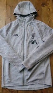 Liverpool FC New Balance Reise durchgehender Reißverschluss grau Kapuzenjacke Herren Large NBDry  - Bild 1 von 9