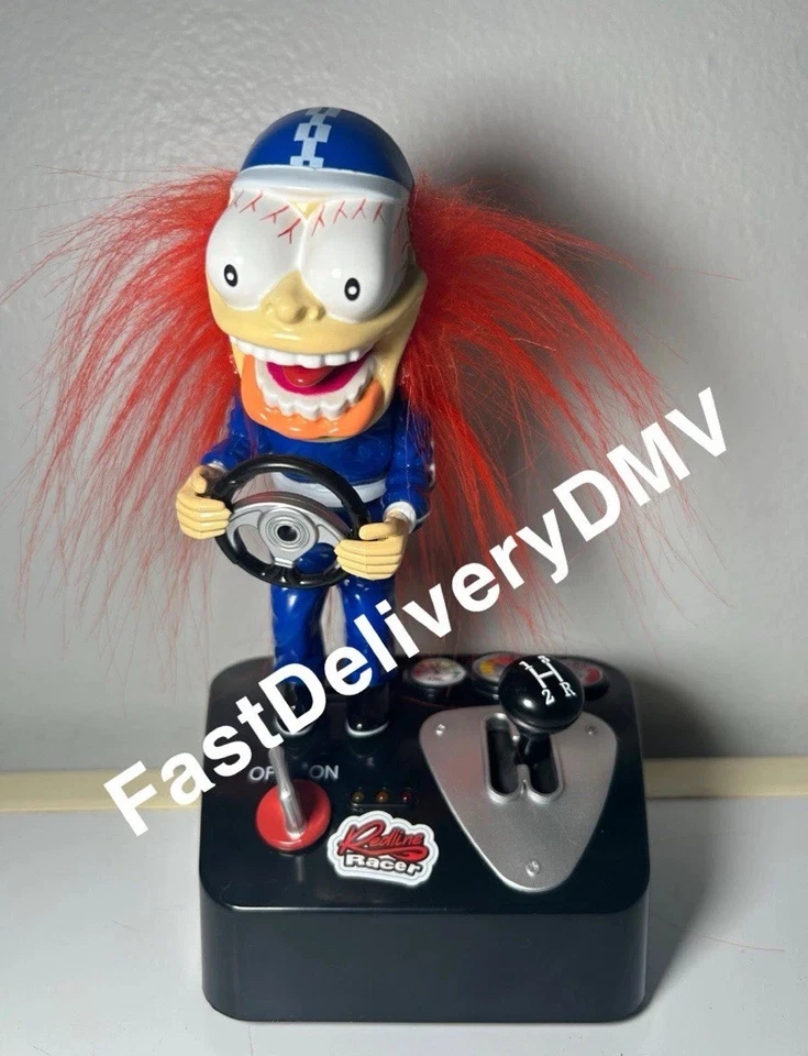 RARO NUEVO Redline Racer Manual Cambio de Marchas Escritorio Juguete Pelo Rojo Screaming Guy  Foto 1 de 4