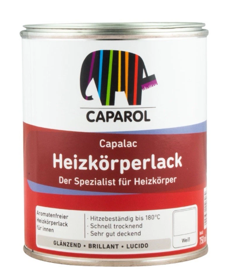 Caparol Heizkörperlack Weiss. OVP. 0,75 Liter - Bild 1 von 1