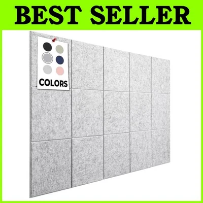 Tablero de corcho grande para pared, 59"x36", paquete de 15 - mármol gris Foto 1 de 4