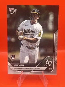 Nick Kurtz 2025 Topps Now #687SP Image Variation RC 30 HR Churning Big Amish - Picture 1 of 2