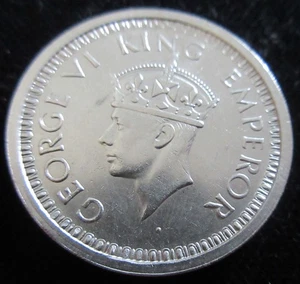 MDS INDIEN INDIA ONE 1 RUPEE 1945 "GEORGE VI. KING EMPEROR", SILBER #A2 - Picture 1 of 2