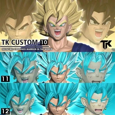 TK Custom Dragon Ball Vegetto Heads Accessory Part Shf Vegetto TK 10 11 12