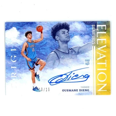 2022 Origins Ousmane Dieng #EA-ODG Elevation Signatures Gold #/10 #10 OF #10 - Image 1 of 2