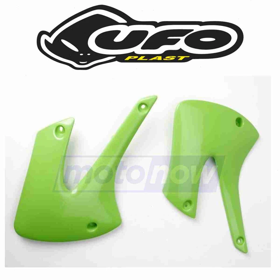 UFO Plastics Radiator Covers for 1991-2000 Kawasaki KX80 - Body Bodywork eo Foto 1 de 4