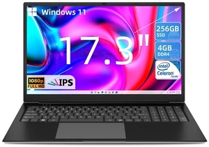 SGIN 17.3" FHD Laptop Intel Celeron with 8GB Memory RAM 512GB ROM wifi - Picture 1 of 9
