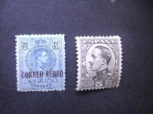 Alfonso XIII números Edifil 294 y 491 - Imagen 1 de 2