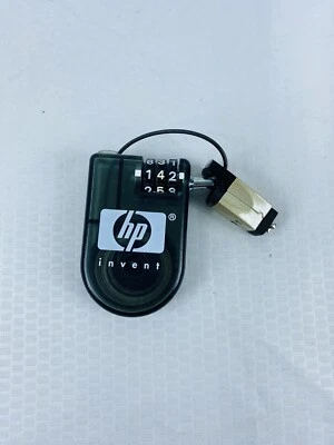 HP INVENT Laptop Cable Lock 3-digit Dial Combination With Retractable Cable 142 - Image 1 of 3