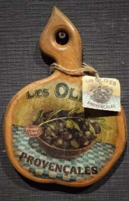 Tablero redondo de madera con mango de queso de pizza de madera maciza Foto 1 de 4