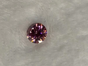 Excellent Cut 3 Carat Loose Pink Round Moissanite Diamond Clarity GRA Certified - Picture 1 of 8