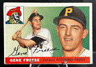 1955 Topps Baseball Card GENE FREESE #205  Range BV $150 JB