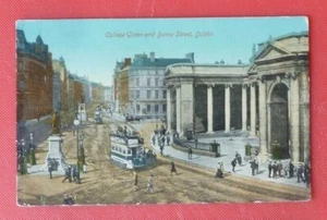 Tranvía callejero para dama verde universitaria Dublín 1908 - Imagen 1 de 2