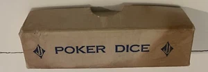 Set Of Bakelite Poker Dice/British Made/Early Plastic/Retro Gaming/1940’s/50’s - Picture 1 of 3