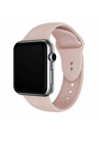 Silikon Armband Strap für Apple Watch Series 8-1 Ultra SE Sport 38/40 mm Pink!! - Bild 1 von 3