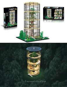 Hengtai Forest Villa Transparent Tree House Replica Glass Lighted Bldg Block Set - Picture 1 of 11