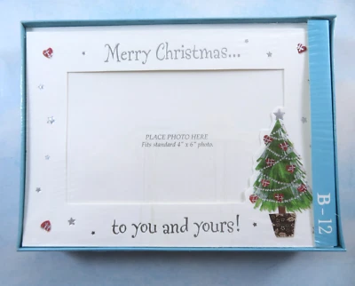 Porta-fotos cartões de férias feliz Natal para você e sua caixa de 16 com 16 Env - Imagem 1 de 4