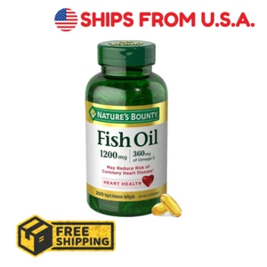 Nature'S Bounty Fish Oil, Supports Heart Health, 1200 Mg, 360 Mg Omega-3, Rapid - Picture 1 of 12