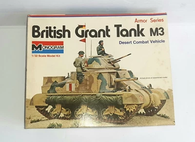 MONOGRAM CARROARMATO BRITISH GRANT TANK M3 COD.7535 KIT MONTAGGIO - Immagine 1 di 4