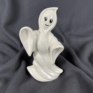 Vintage Halloween White Ghost Ghoul Ceramic Figurine 8” Tall Halloween Decor - Picture 1 of 6