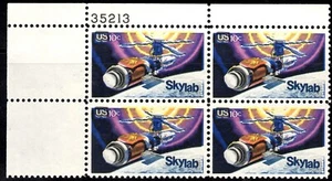 Scott#: 1529 - Skylab 10¢ 1975 Plate Block of Four MNHOG - Picture 1 of 1