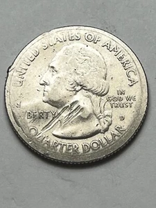 2014 D Utah Arches ATB Quarter 25c Lamination/broadstrike error, Lot U858 - Picture 1 of 12