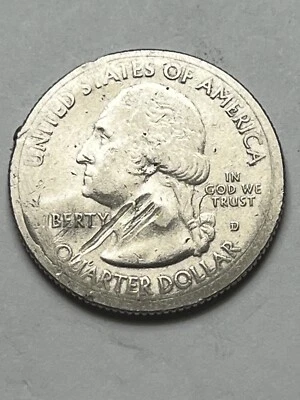 2014 D Utah Arches ATB Quarter 25c Lamination/broadstrike error, Lot U858 - Image 1 of 4