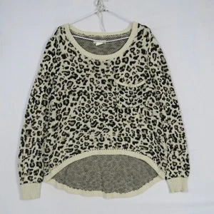 Billabong Womens Sweater Jumper Large or 14(AU) Brown Leopard Designers Closet - Picture 1 of 7