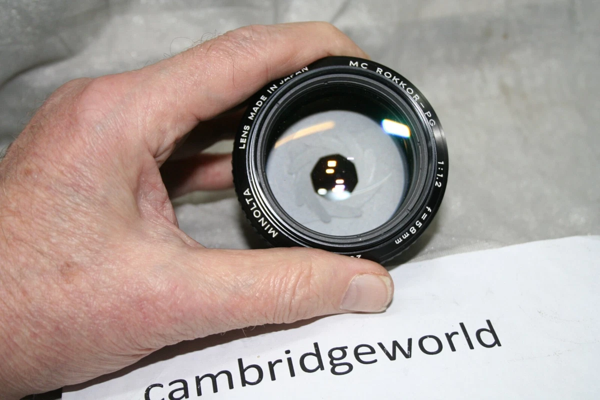 MINOLTA MC ROKKOR-PG 58mm F1.2 Prime MF Normal Lens GENUINE