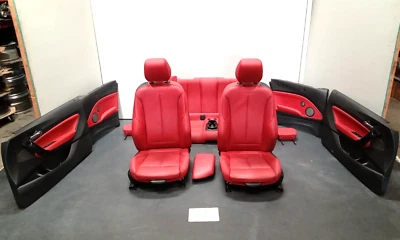 ✅ 14-20 OEM BMW F23 M235 Cuero Dakota Asientos Paneles Puerta Interior JUEGO ROJO 73k Foto 1 de 4