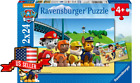 NEW(Damaged Box) Ravensburger 09064 Paw Patrol 2x24 Kid Jigsaw Puzzle USA SELLER