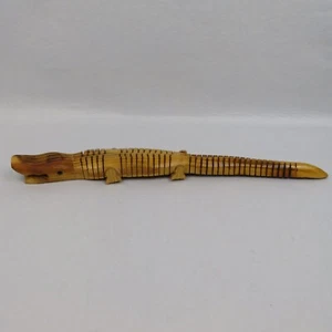 Handmade Wood 15” Articulating Bendable Alligator Crocodile Novelty Toy - Picture 1 of 4