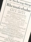 "RHEINUFERBAHN Köln - Bonn " Historische Reklame 1927 +Neue Fahrkartenknipszange
